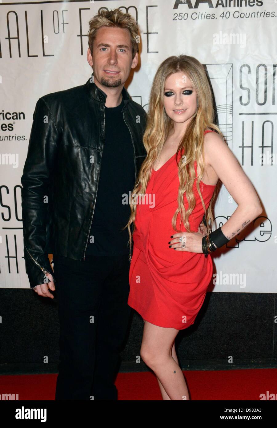 New York, USA. 13th June, 2013. Chad Kroeger of Nickelback, Avril Lavigne at arrivals for