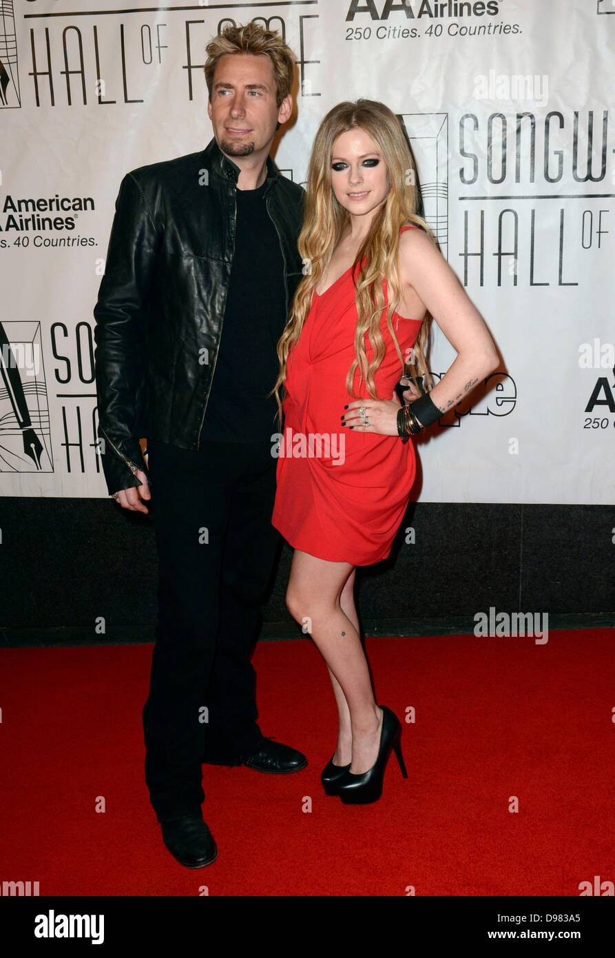 New York, USA. 13th June, 2013. Chad Kroeger of Nickelback, Avril Lavigne at arrivals for