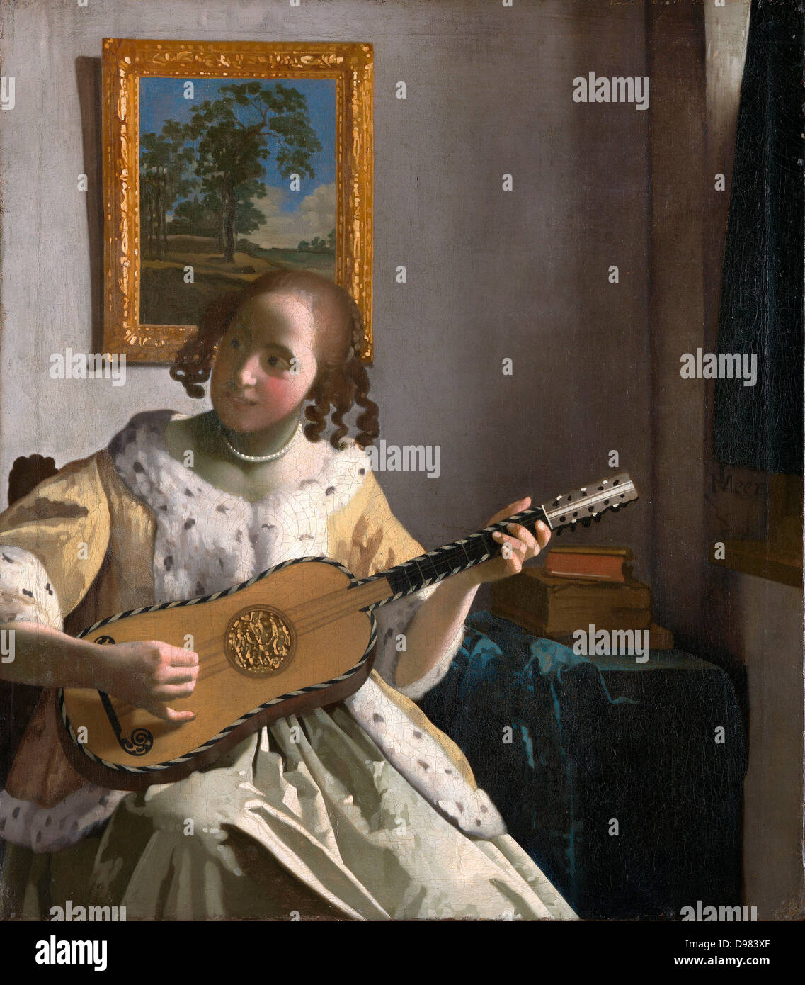 Johannes Vermeer, The guitar player 1670-1672 Oil on canvas. Kenwood House, English Heritage. Stock Photo