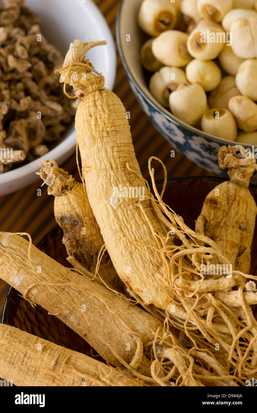 Korean Dried Ginseng Stock Photo - Alamy