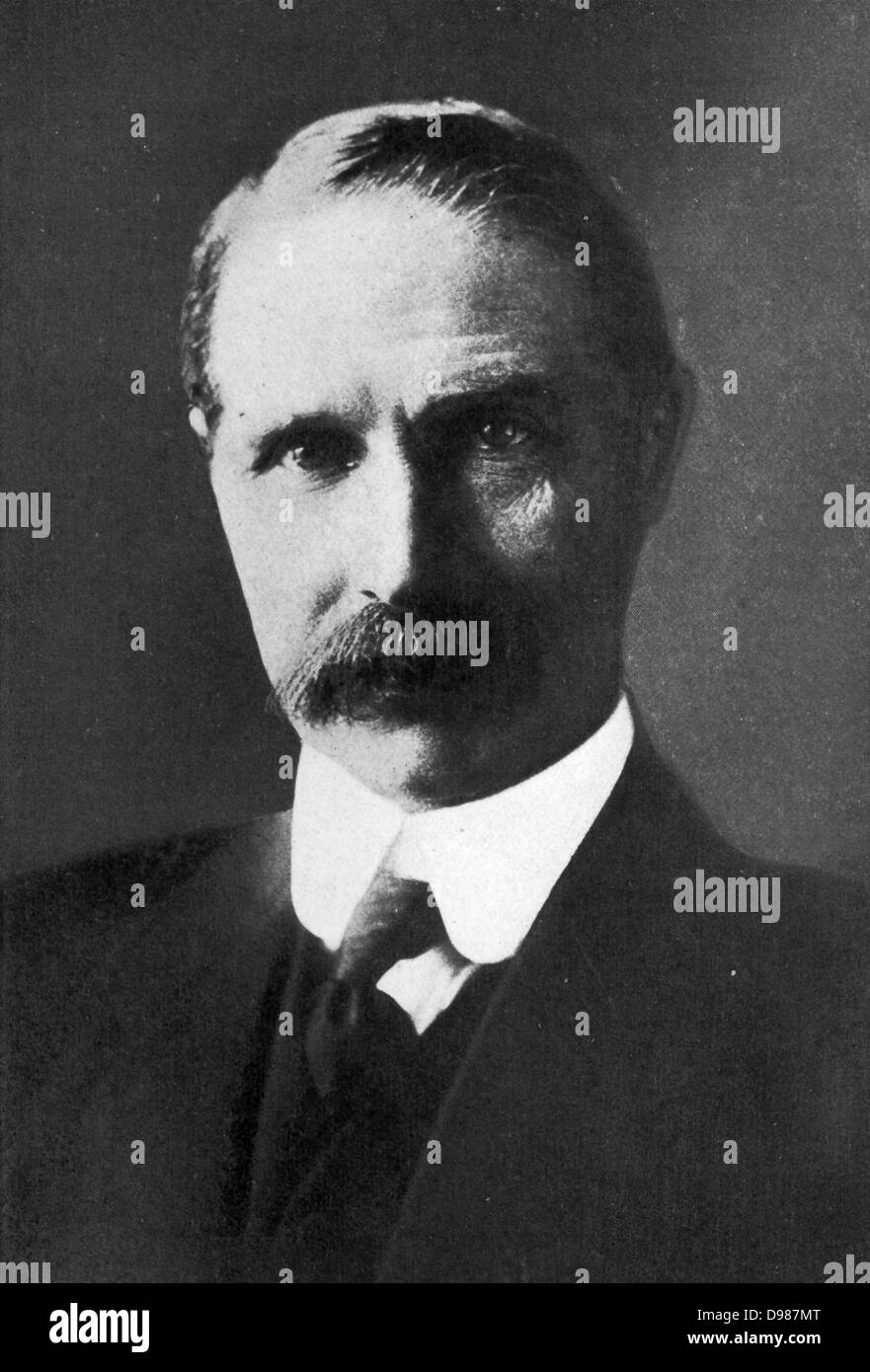 Andrew Bonar Law, (1858-1923) Canadian-born Scottish statesman, leader of the Opposition. Stock Photo