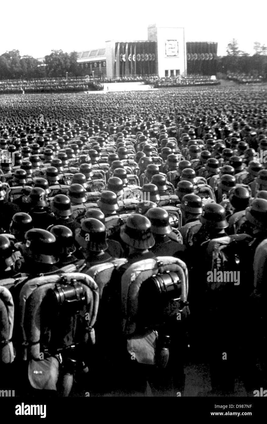 Nazi rally, Nuremberg, Germany, 1937. Stock Photo