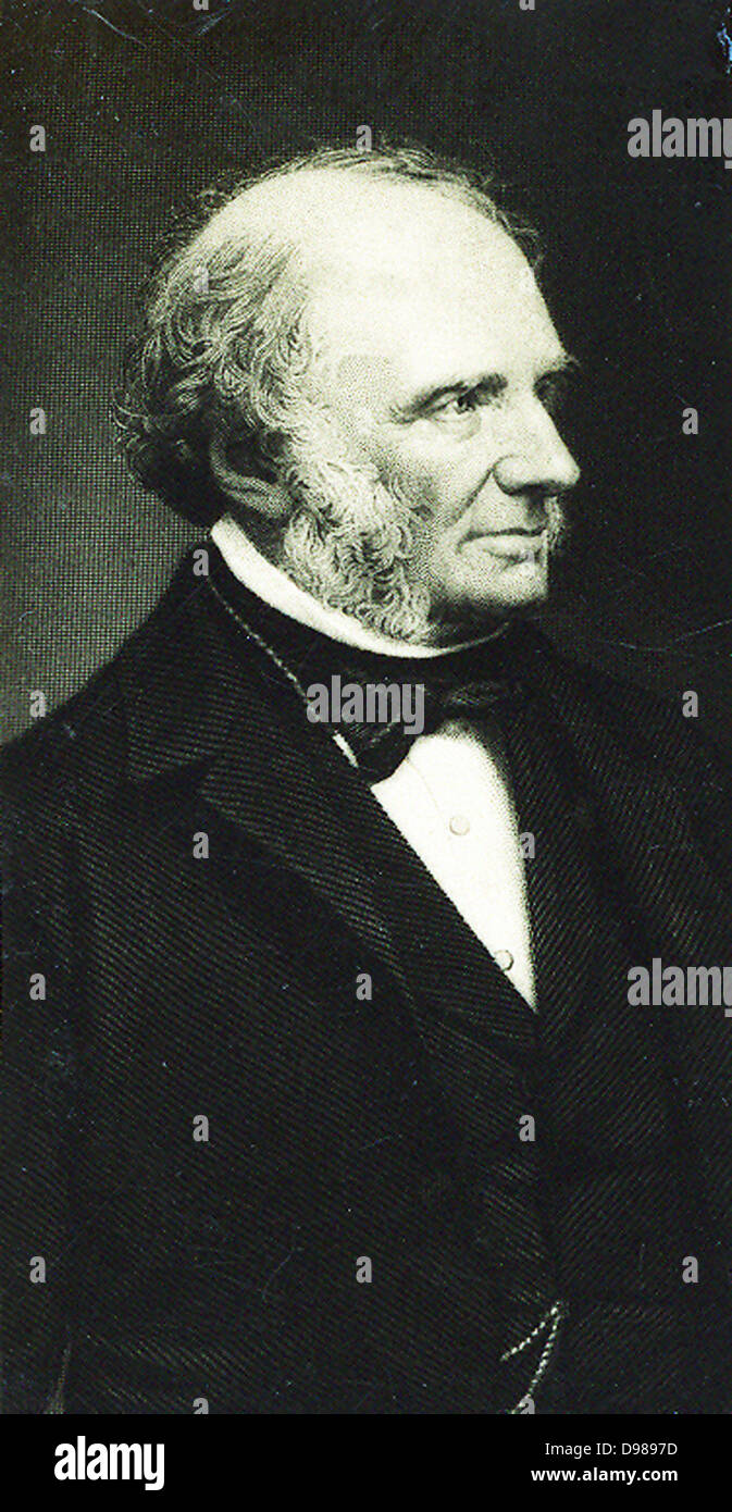 John Russell, lst Earl Russell (1792-1878) English Whig/Liberal politician. Prime Minister 1842-1852. Grandfather of Bertrand Russell. Until 1861 when he was raised to the Peerage he was known as Lord John Russell. Photograph. Stock Photo