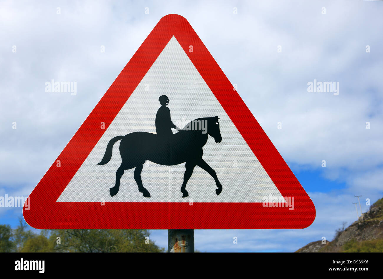 Horse caution sign hires stock photography and images Alamy