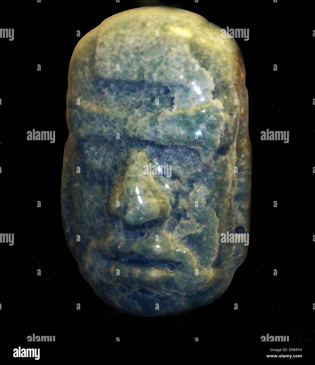 Mayan Jade head of a man Stock Photo Alamy