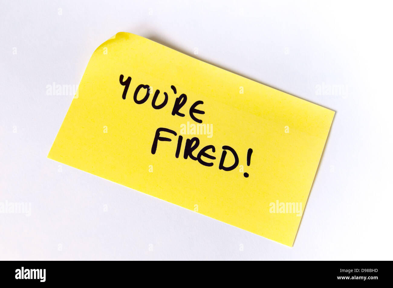 Youre Fired High Resolution Stock Photography and Images Alamy