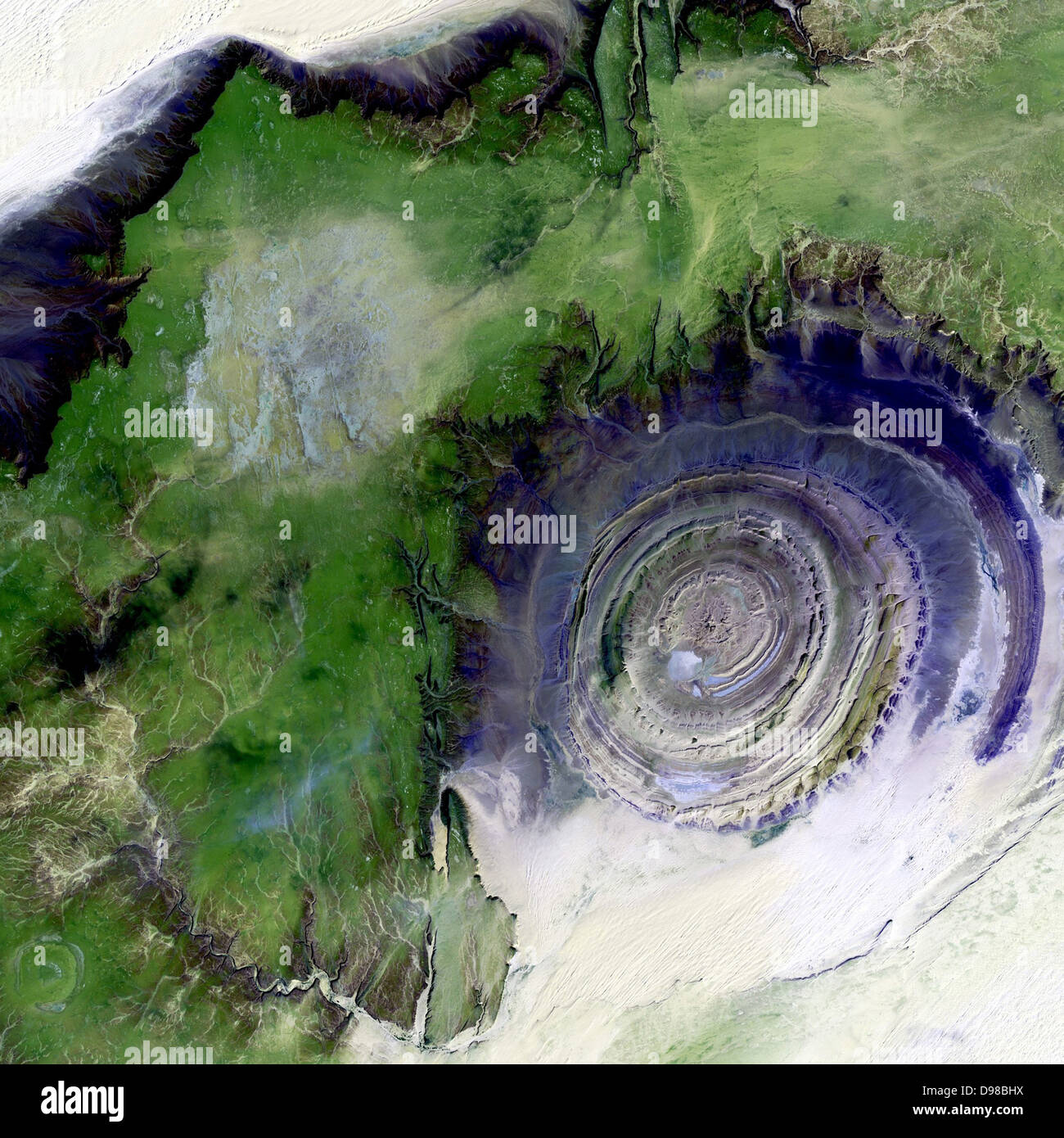 The So Called Richat Structure Is A Geological Formation In The Maur Adrar Desert In The African