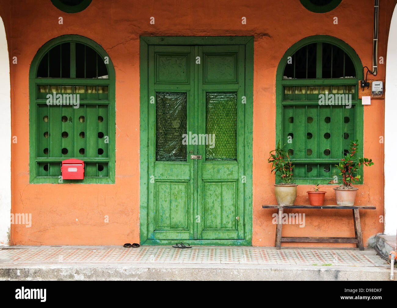 Terracotta House, Town, Penang, Malaysia Stock Photo Alamy