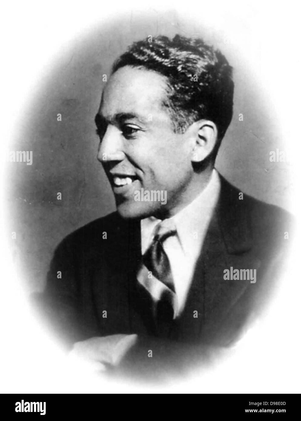 (James Mercer) Langston Hughes (1902-1967) African American/Caucasian poet, playwright writer and columnist. Stock Photo