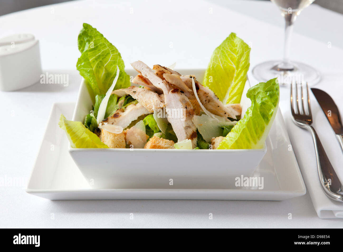 Caesar Salad Stock Photo