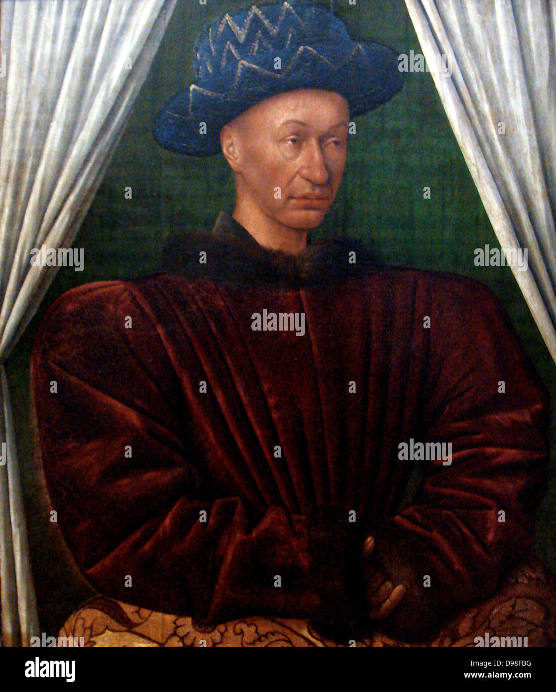 Charles VII by Jean Fouquet 1445 1450. Charles VII (Charles the Well  Served), 1403–61, king