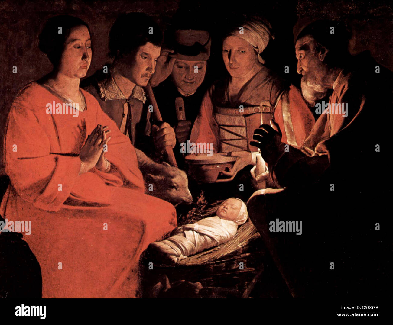 Georges de La Tour (1593 – 1652) French painter. Adoration of the ...