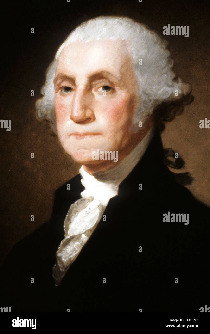 Gilbert Stuart (1755-1828), George Washington 1821 US President Stock Photo
