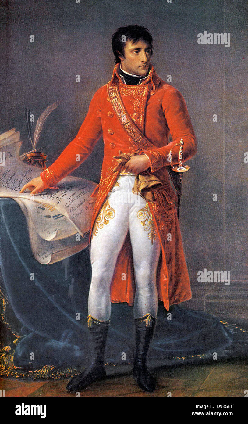 Antoine-Jean Gros, Portrait of the First Consul 1802 Stock Photo