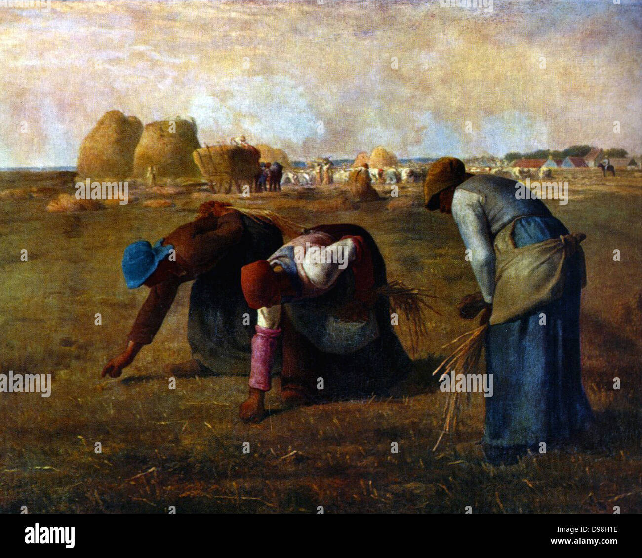 Jean-Francois Millet, The Gleaners (1857) Stock Photo
