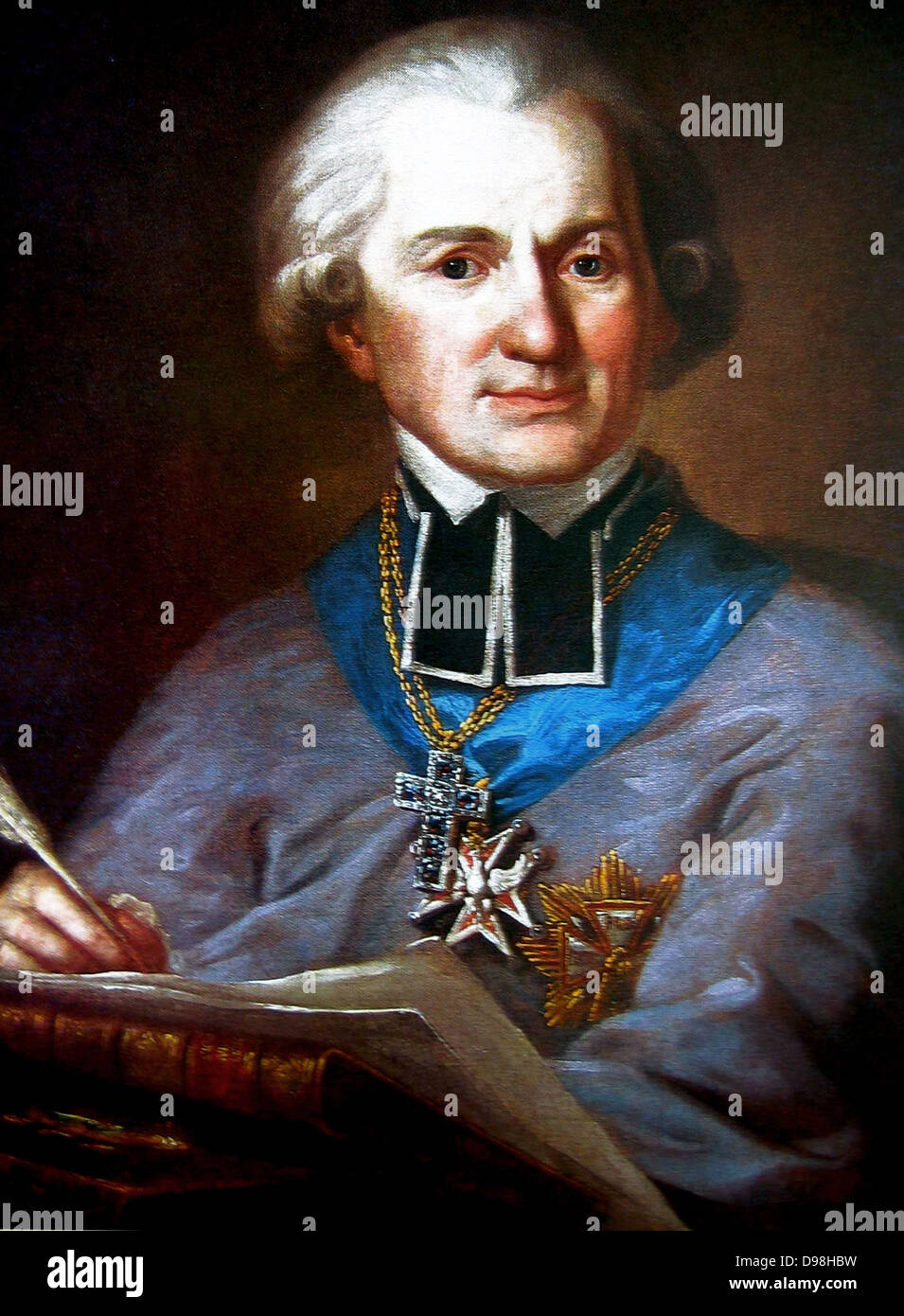 Adam Naruszewicz (1733-1796) Polish nobleman,poet, historian, and Bishop of Smolensk Stock Photo