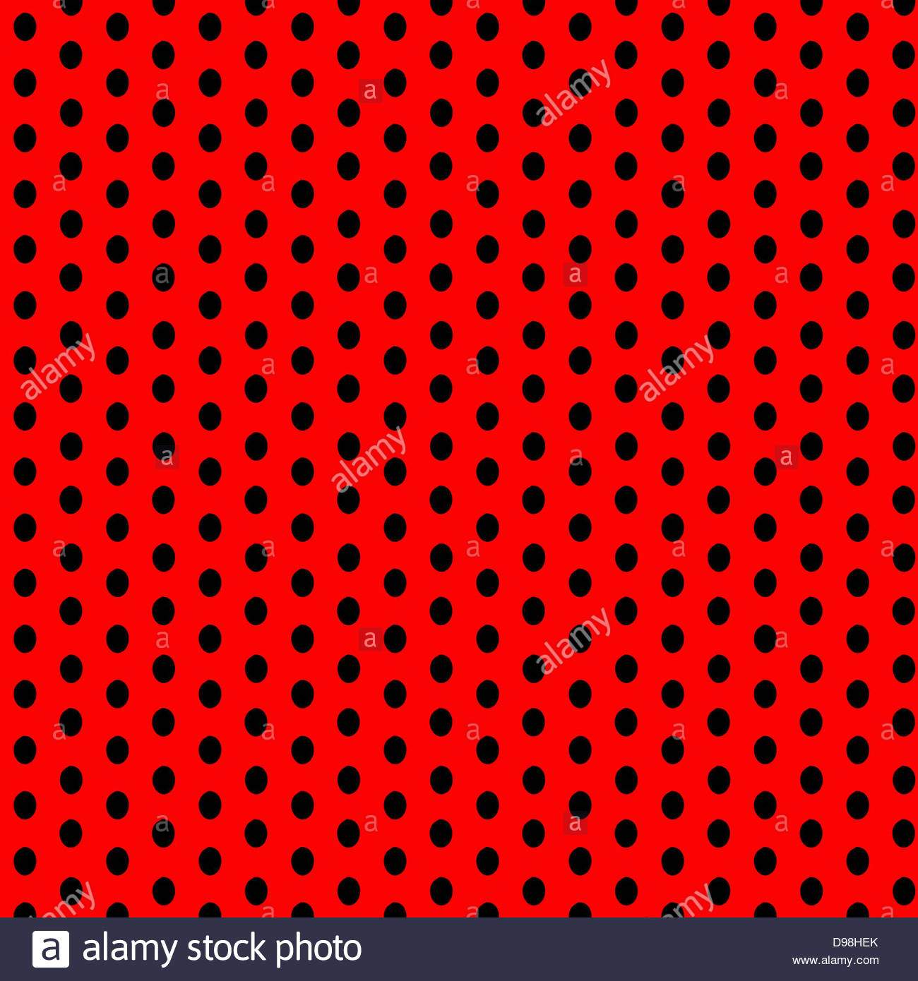 Digital Composite Background Black Polka Dots On A Red
