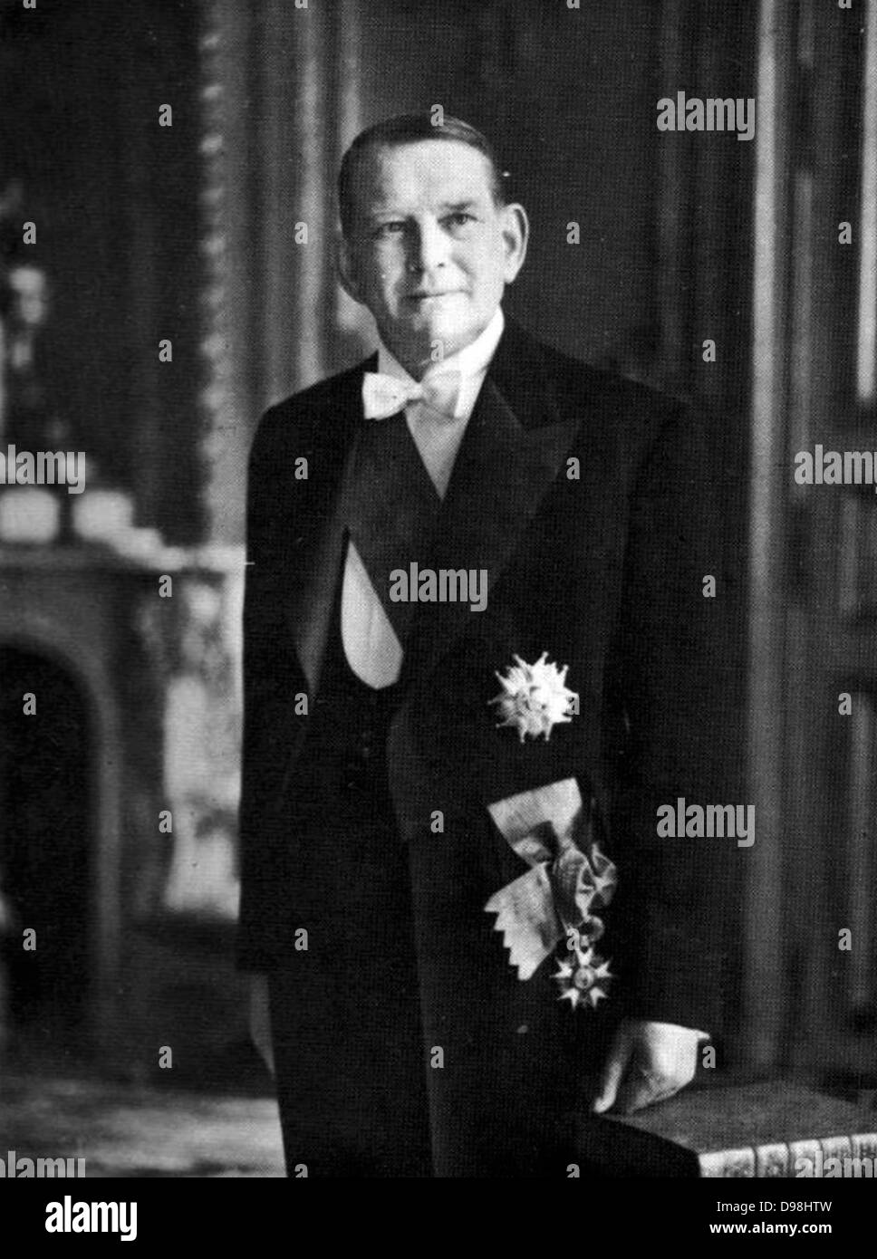 René Jules Gustave Coty  1882 – 1962) was President of France from 1954 to 1959. He was the second and last president under the French Fourth Republic. Stock Photo
