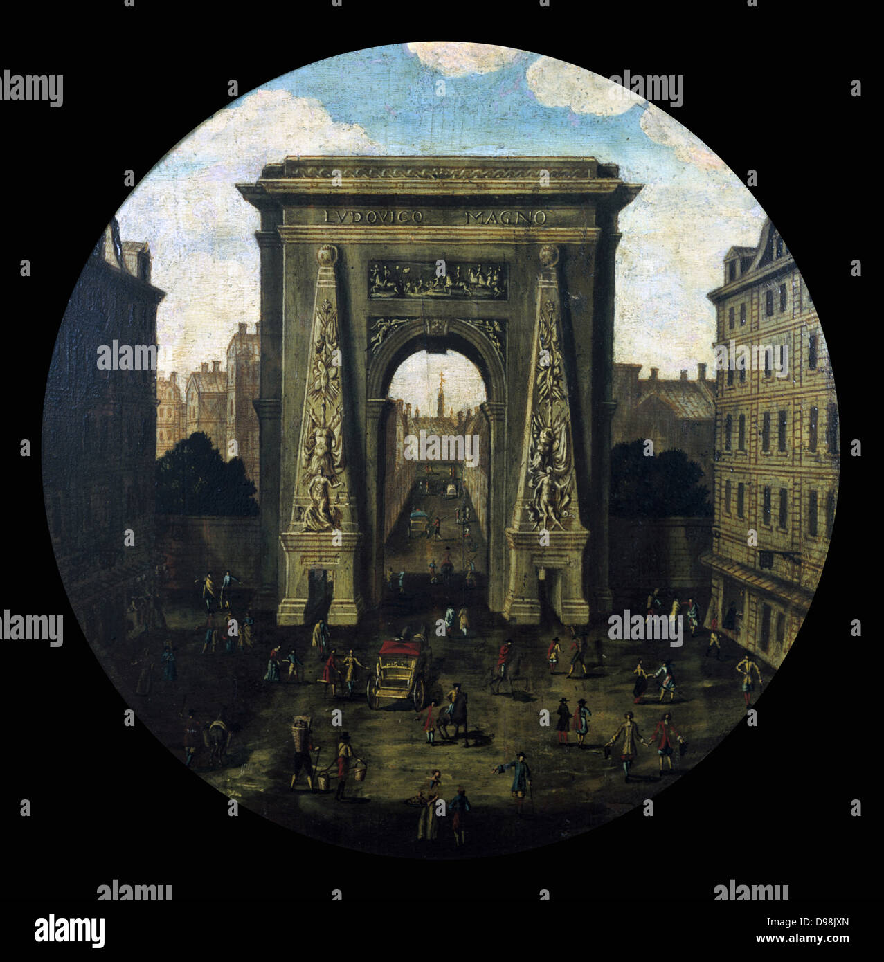 Porte Saint-Denis, Paris' Anonymous, 17th century, Triumphal arch ...