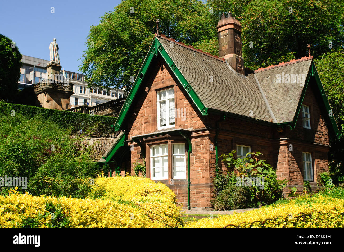 The Gardeners Cottage In Princes Street Garden S Edinburgh Stock