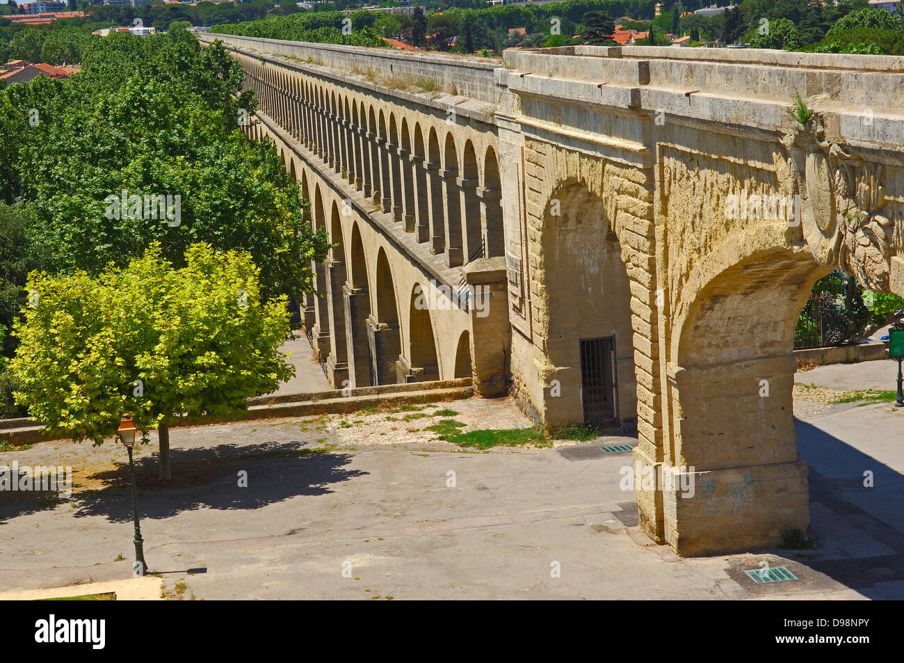 Aqueduc Saint-Clément. Montpellier. Herault. Languedoc-Roussillon. France. Stock Photo