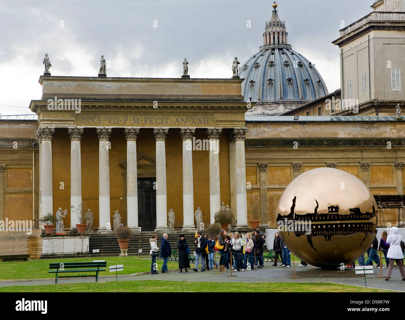 Courtyard of the Pigna. Vatican Museums, Vatican City, Rome. Italy, Europe Stock Photo