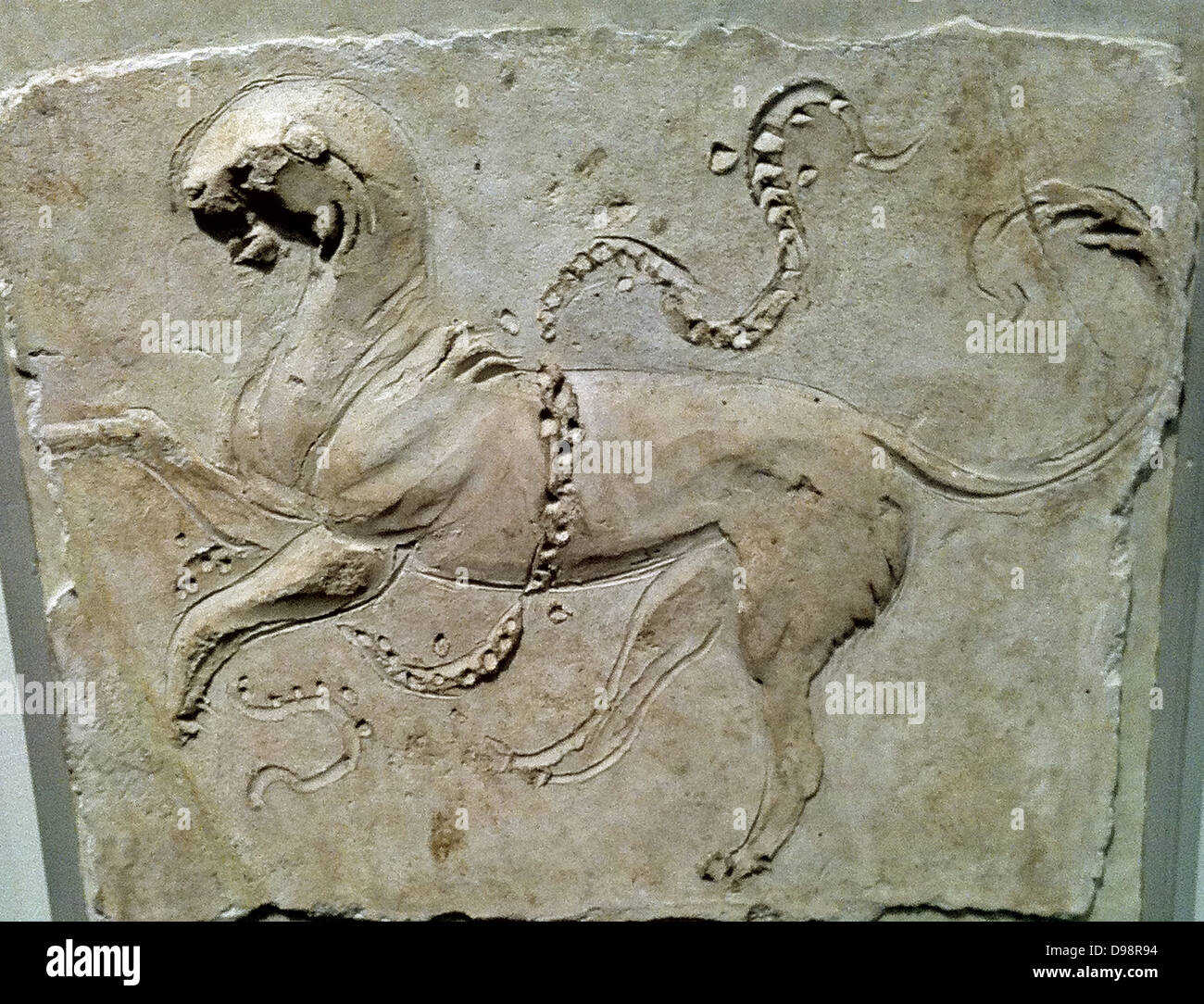 Stucco relief (Roman) depicting a horse. 1st Century AD Stock Photo - Alamy