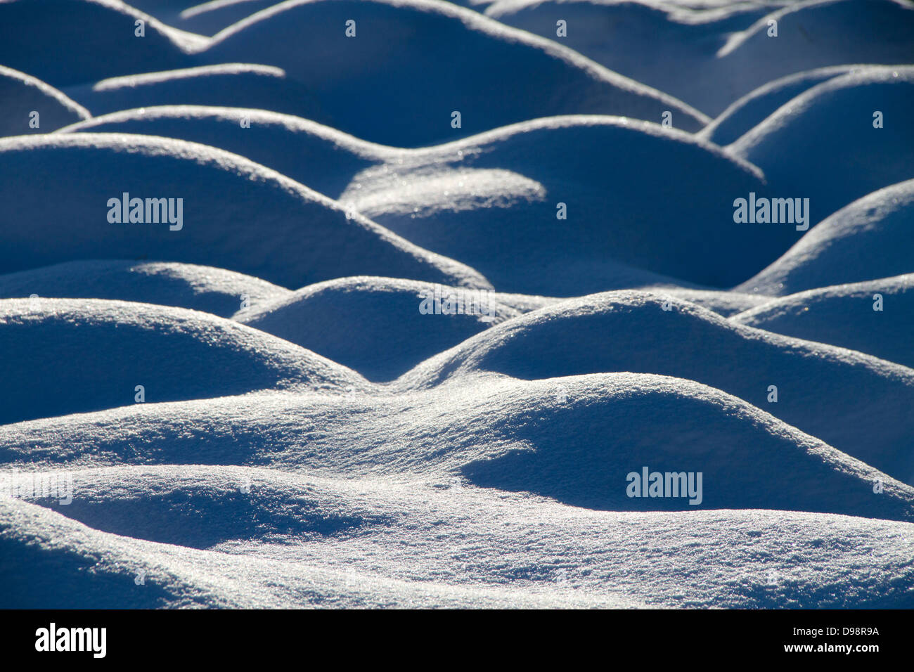 Snowy bumps Stock Photo