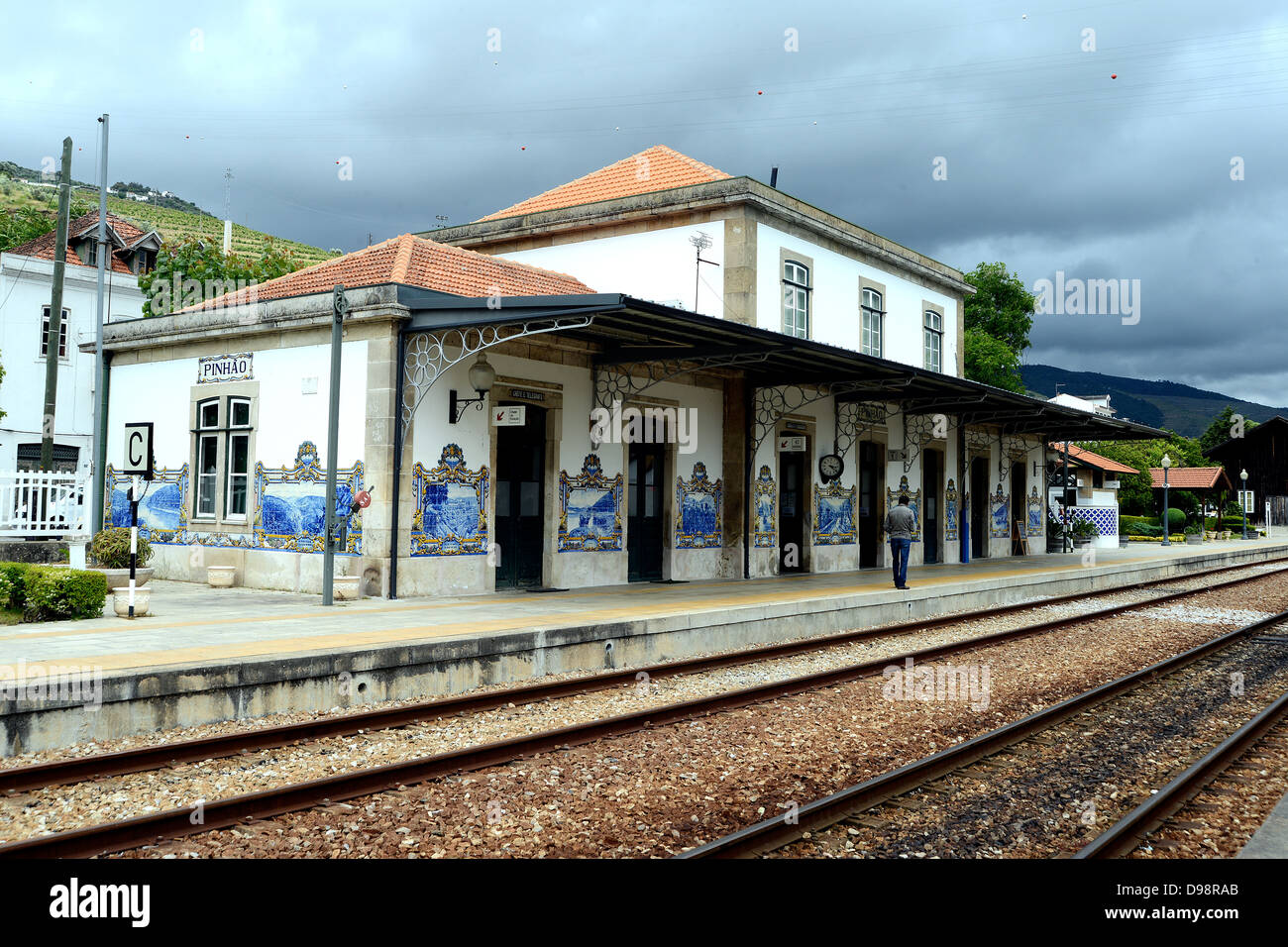 Railway station Pinhao Douro region Portugal Stock Photo Alamy