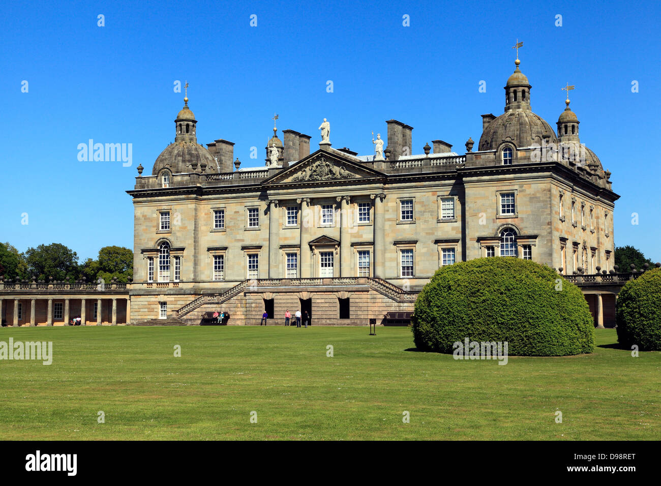 Houghton Hall, Norfolk, west front, England UK, Palladian mansion, mansions, English stately home, homes Stock Photo