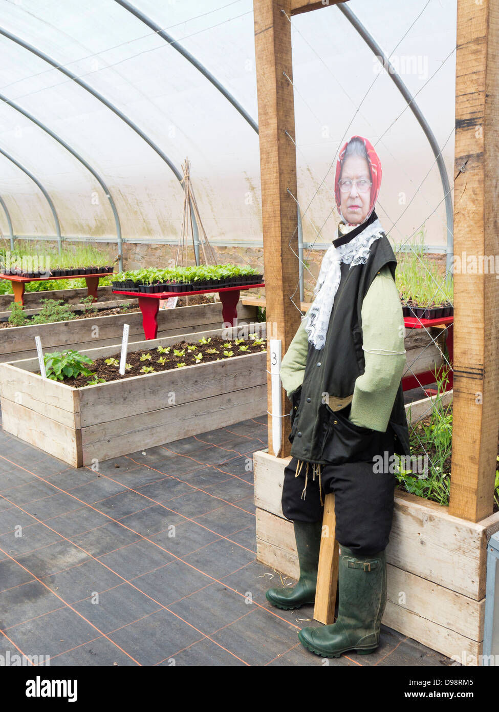 knightshayes court kitchen garden Stock Photo
