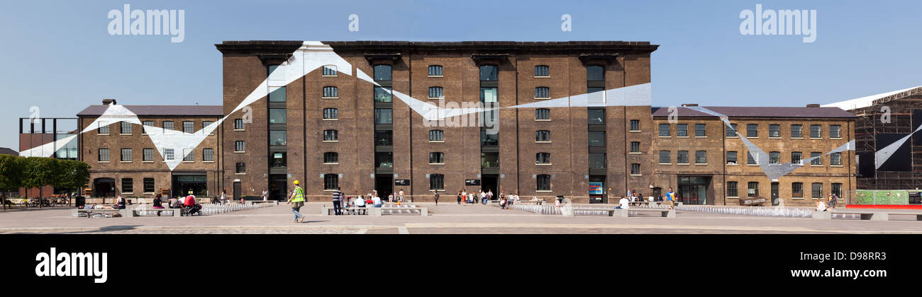 Panoramic view of the newly restored  Granary Building,  which now houses Central St Martins Art school. Stock Photo