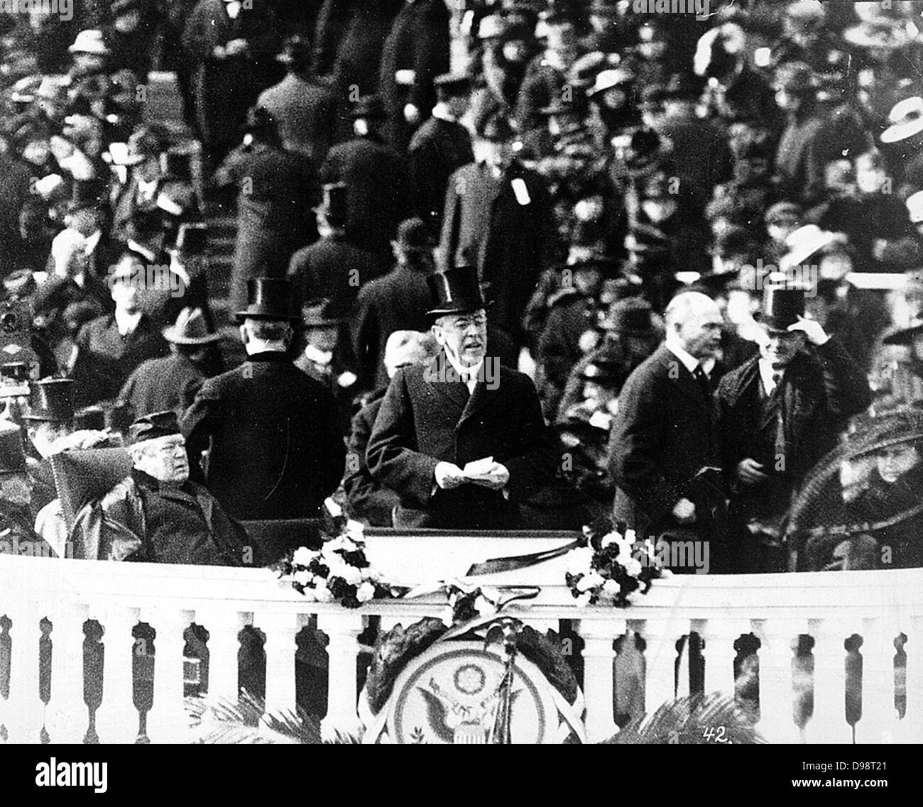 Inauguration of President Woodrow Wilson First Term of Office Stock