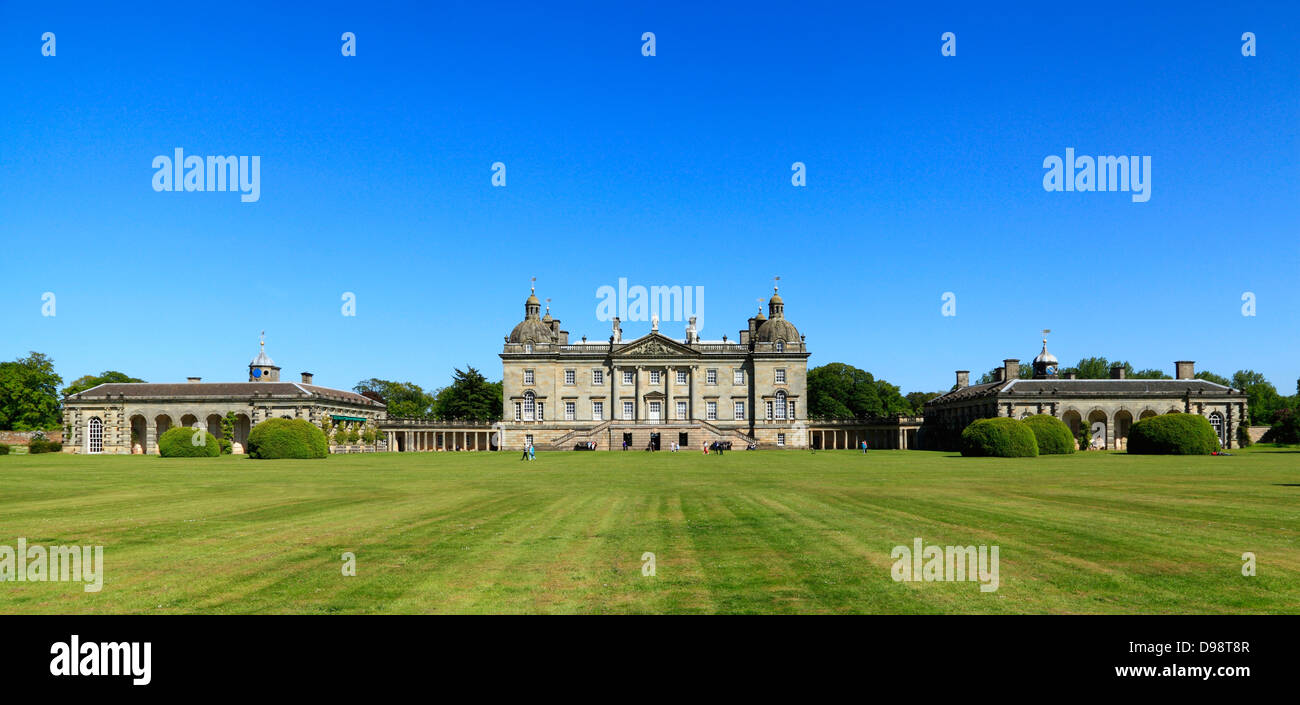 Houghton Hall, Norfolk, west front, England UK, Palladian mansion, mansions, English stately home, homes Stock Photo