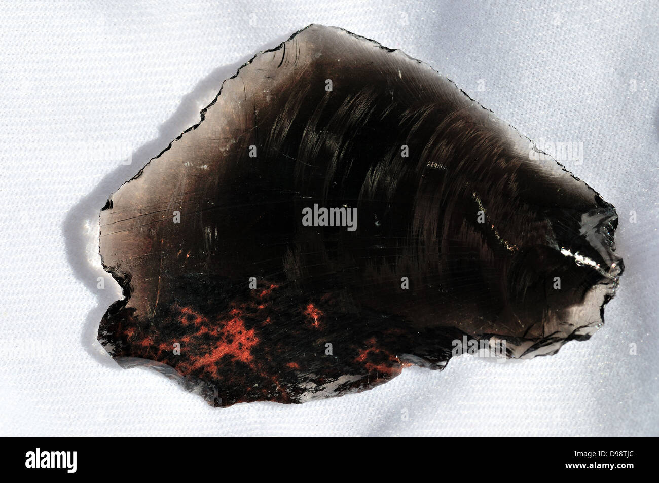 Obsidian, a transparent volcanic glass Stock Photo - Alamy