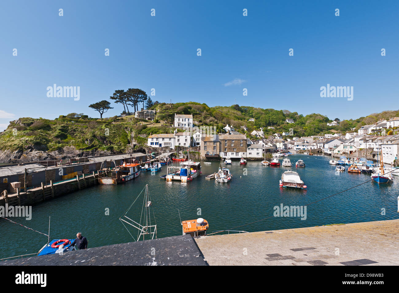 POLPERRO, FISHING VILLAGE, CORNWALL, ENGLAND, UK, GREAT BRITAIN Stock