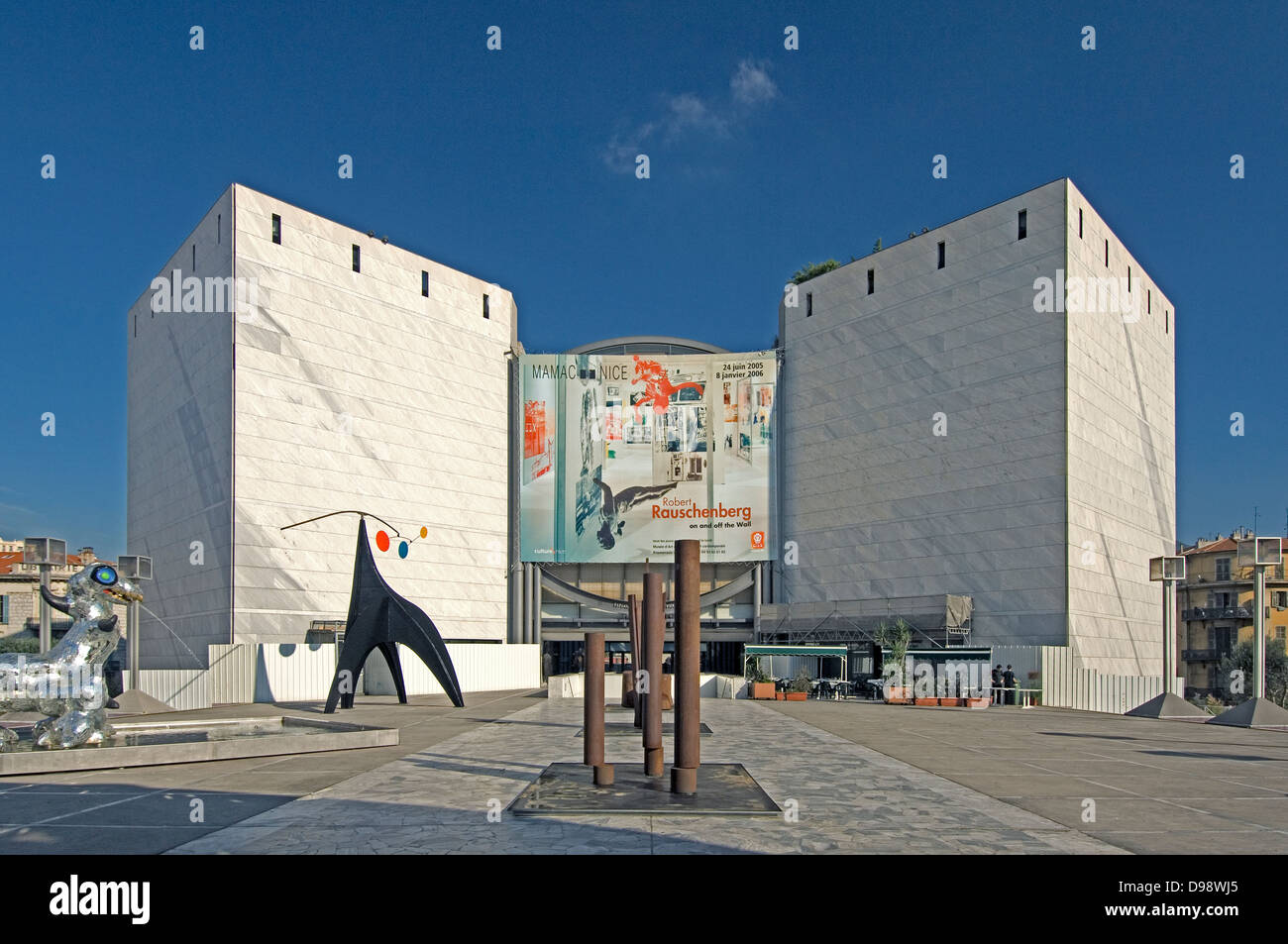 MAMAC, the Museum of Modern and Contemporary Art in Nice, on the Stock