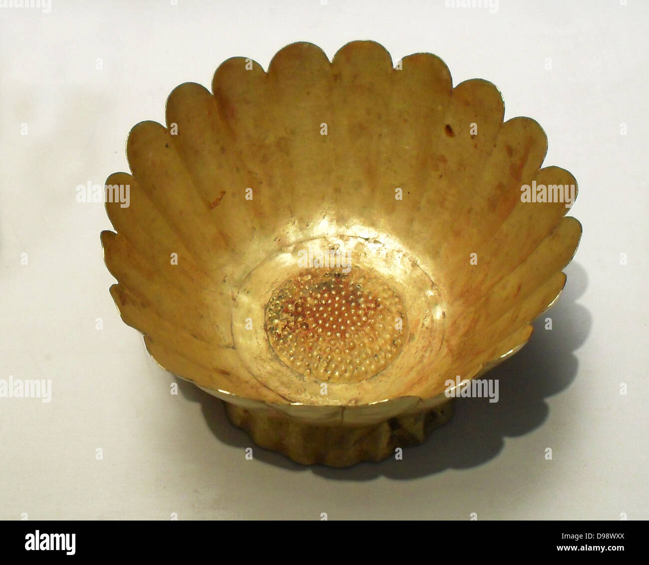 Cup shaped as a chrysanthemum flower.11th century, Northern Song dynasty (960-1127 AD) China (Northeast) Stock Photo