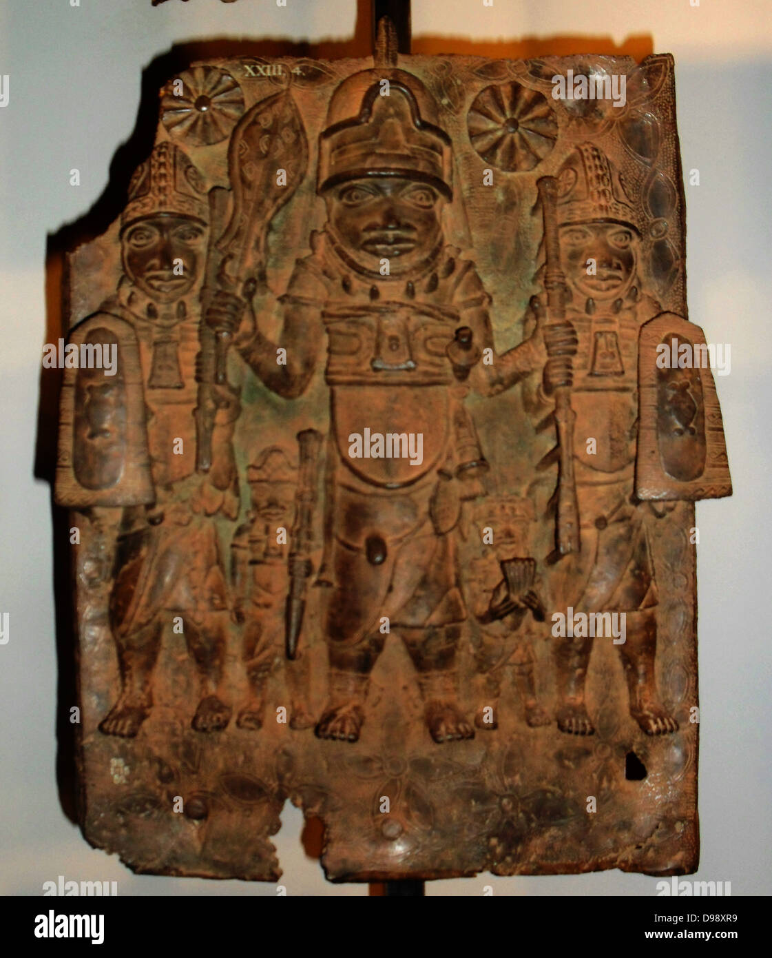 Plaque, Brass, Benin, Nigeria, 16th century Stock Photo Alamy