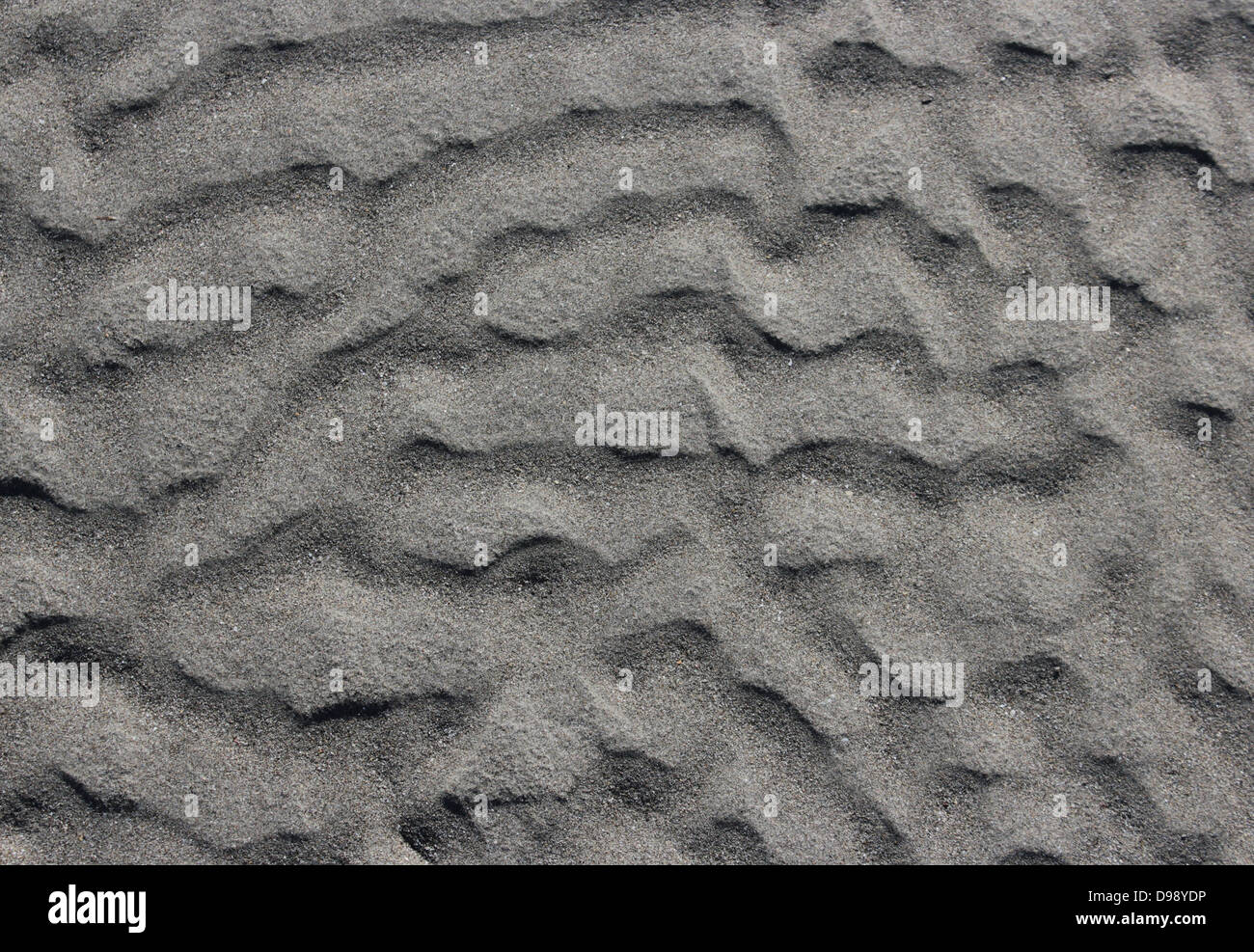 Pattern of rippled sandy beach - background texture Stock Photo