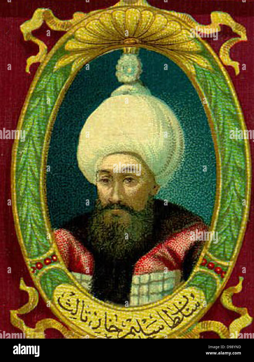 Selim III (1761 -1808) Sultan of the Ottoman Empire 1789–1807 Stock ...