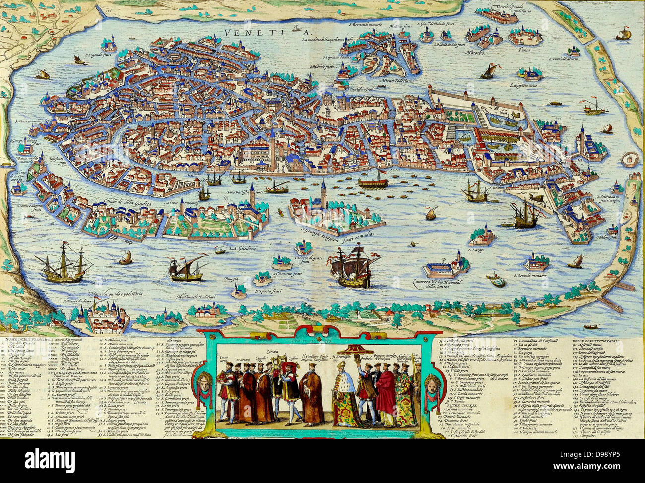 Venice  circa 1610 Stock Photo