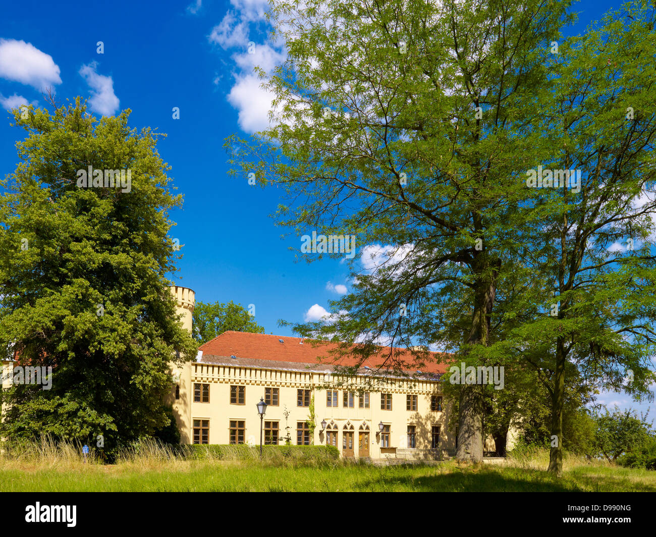 Castle Petzow at Lake Schwielow, Petzow, Brandenburg, Germany Stock Photo