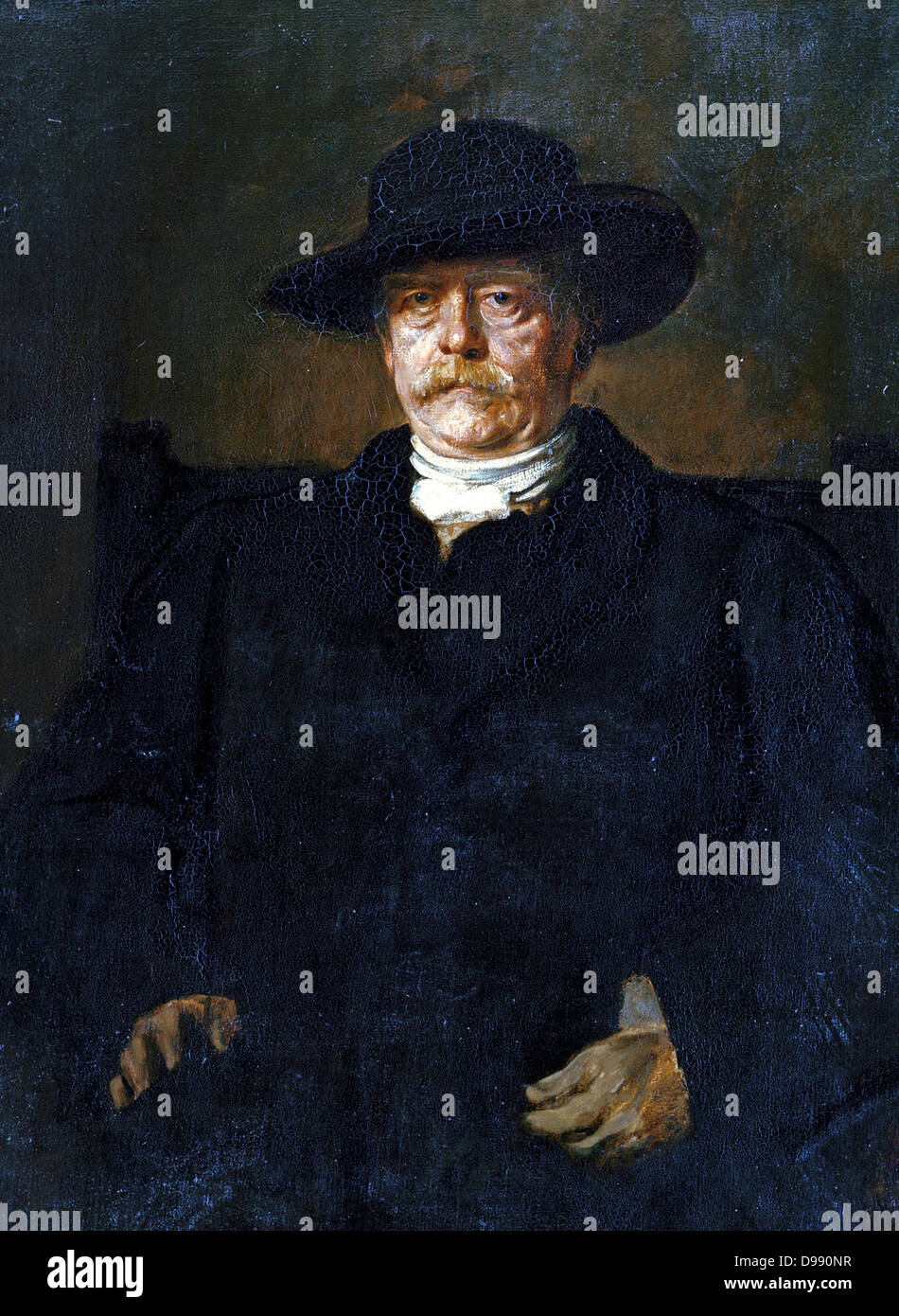 Otto von Bismarck . Painting by Franz von Lenbach (1836-1904), 1884 Stock Photo