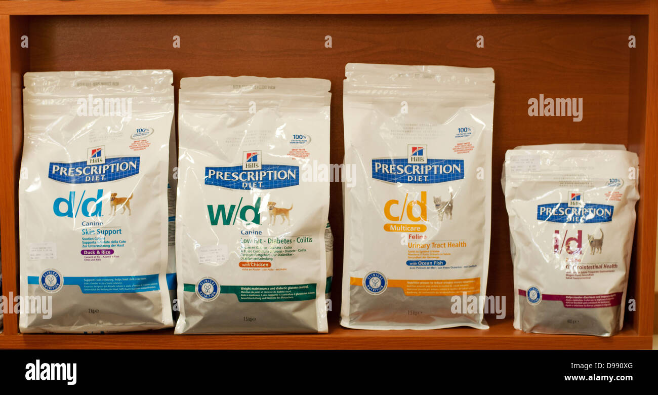 Prescription pet food Stock Photo Alamy