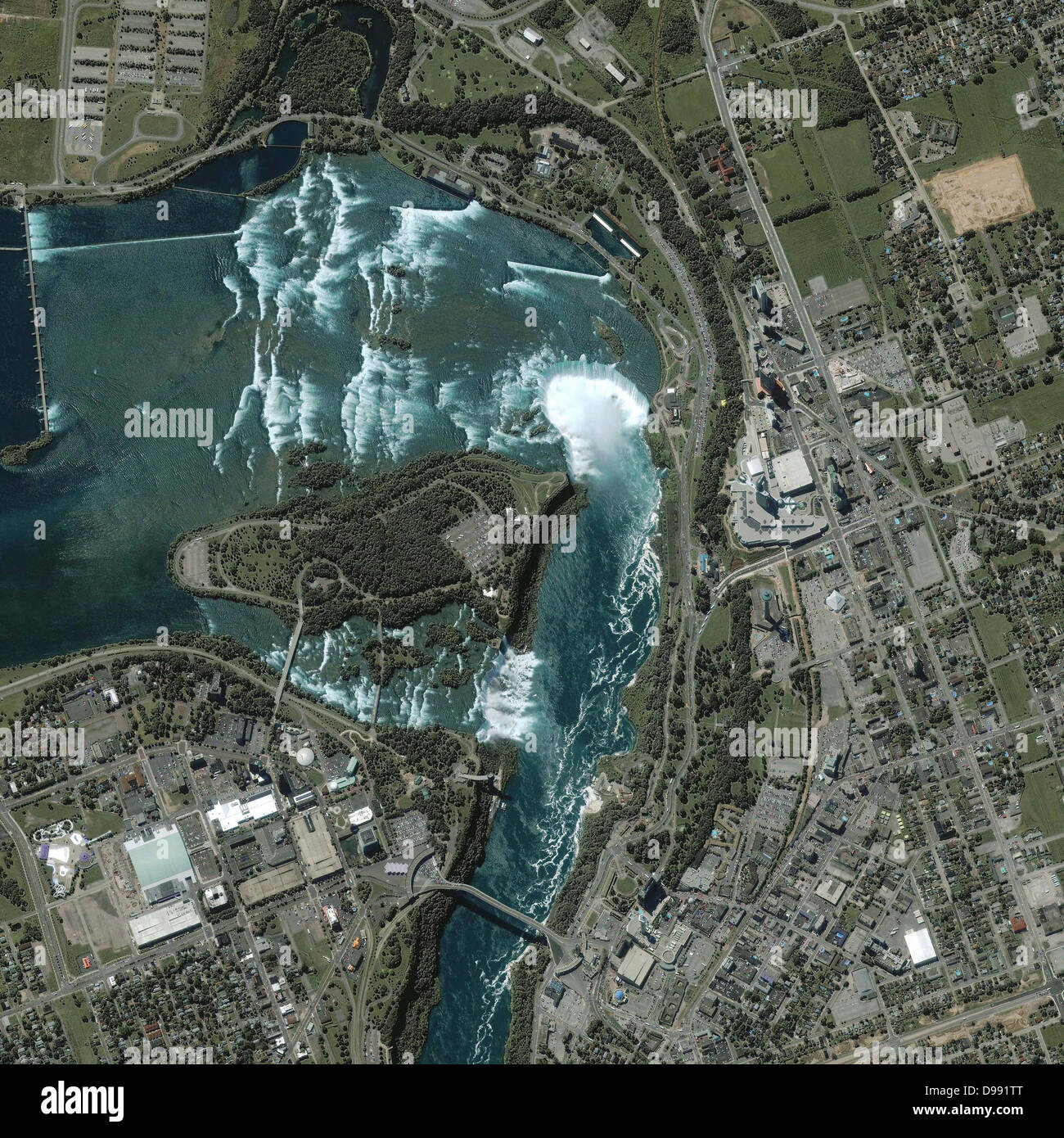 Niagara Falls Satellite View Satellite Image Of Niagara Falls High Resolution Stock Photography And  Images - Alamy