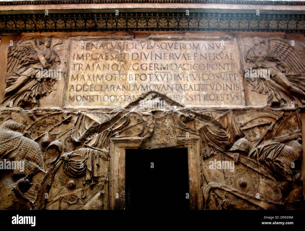 Trajan Column Rome Lettering 1864 reproduction made from a plaster cast of Trajan's Column in Rome ...
