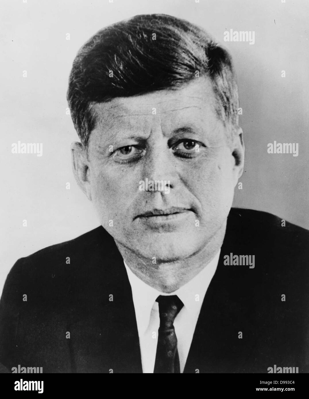 John Fitzgerald Kennedy (May 29, 1917 – November 22, 1963), 35th President of the United States, serving from 1961 until his assassination in 1963. Stock Photo