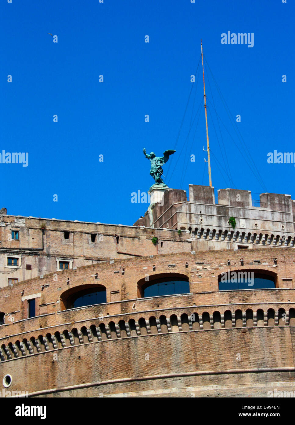 The Mausoleum of Hadrian, known as the Castel St Angelo a towering ...