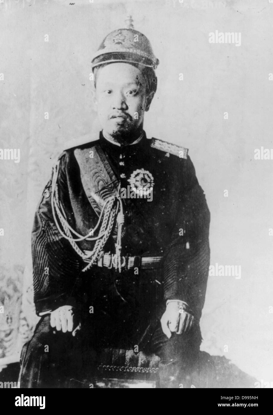 Prince Imperial Ui, the Prince Imperial of Korea, (1877 – 1955) fifth son of Emperor Gwangmu of Korea. He could not become the Crown Prince, even though he was older than his brother Prince Imperial Yeong, because the Japanese government disliked his rebellious nature. He was appointed special ambassador to Japan. Stock Photo